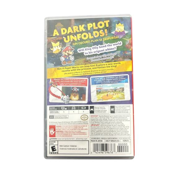 Paper Mario The Origami King Video Game Nintendo Switch Pre-Owned - Picture 2 of 5